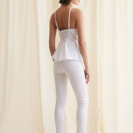 Elastic Cotton Pants