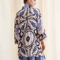 Two-tone Patterned Shirt