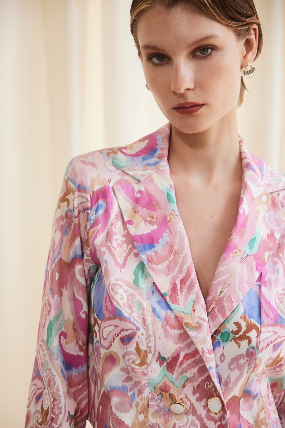 Short Pink Lahouri Jacket