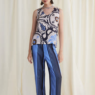 Patterned Sleeveless Top