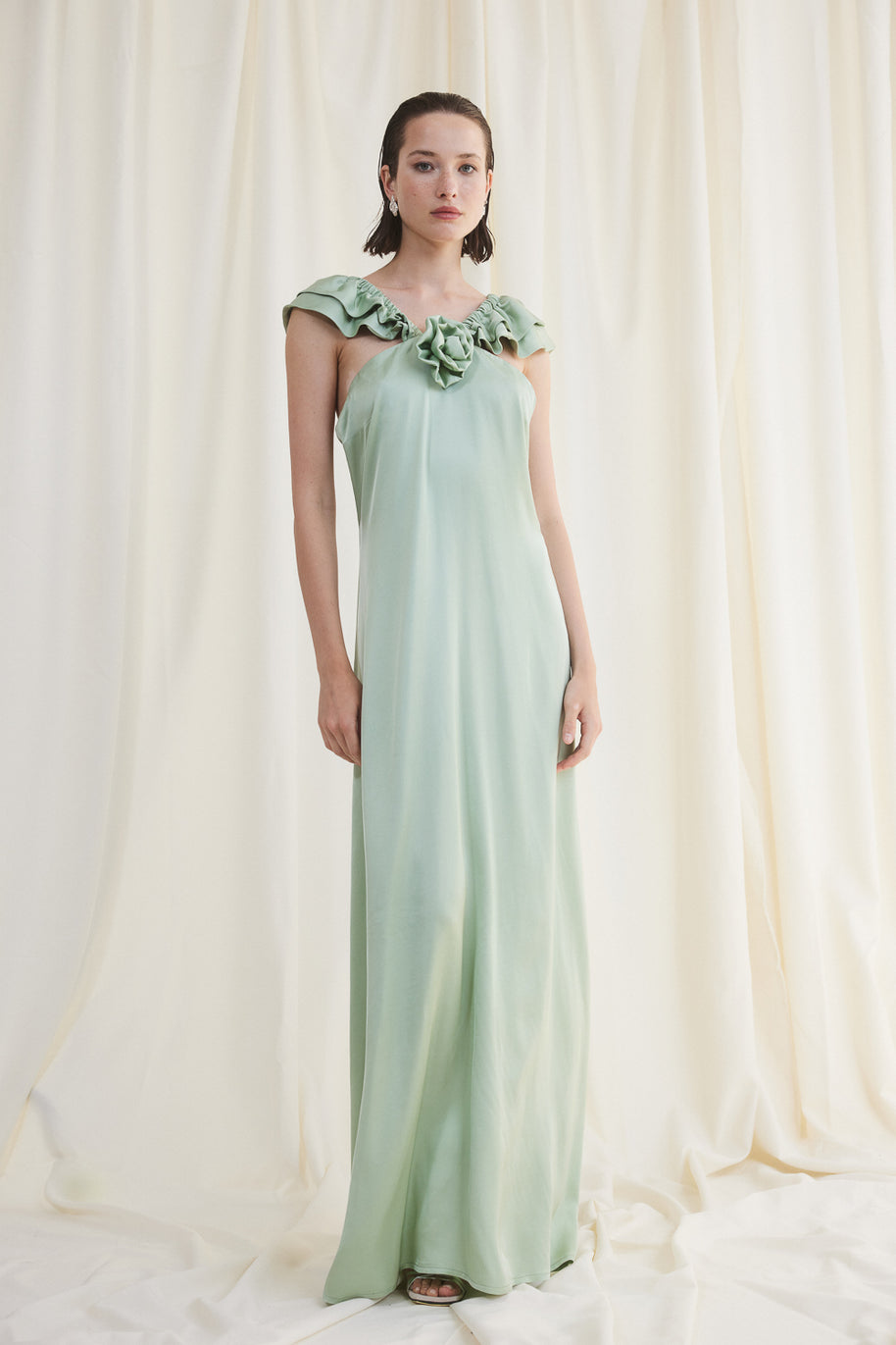 Long Satin Dress