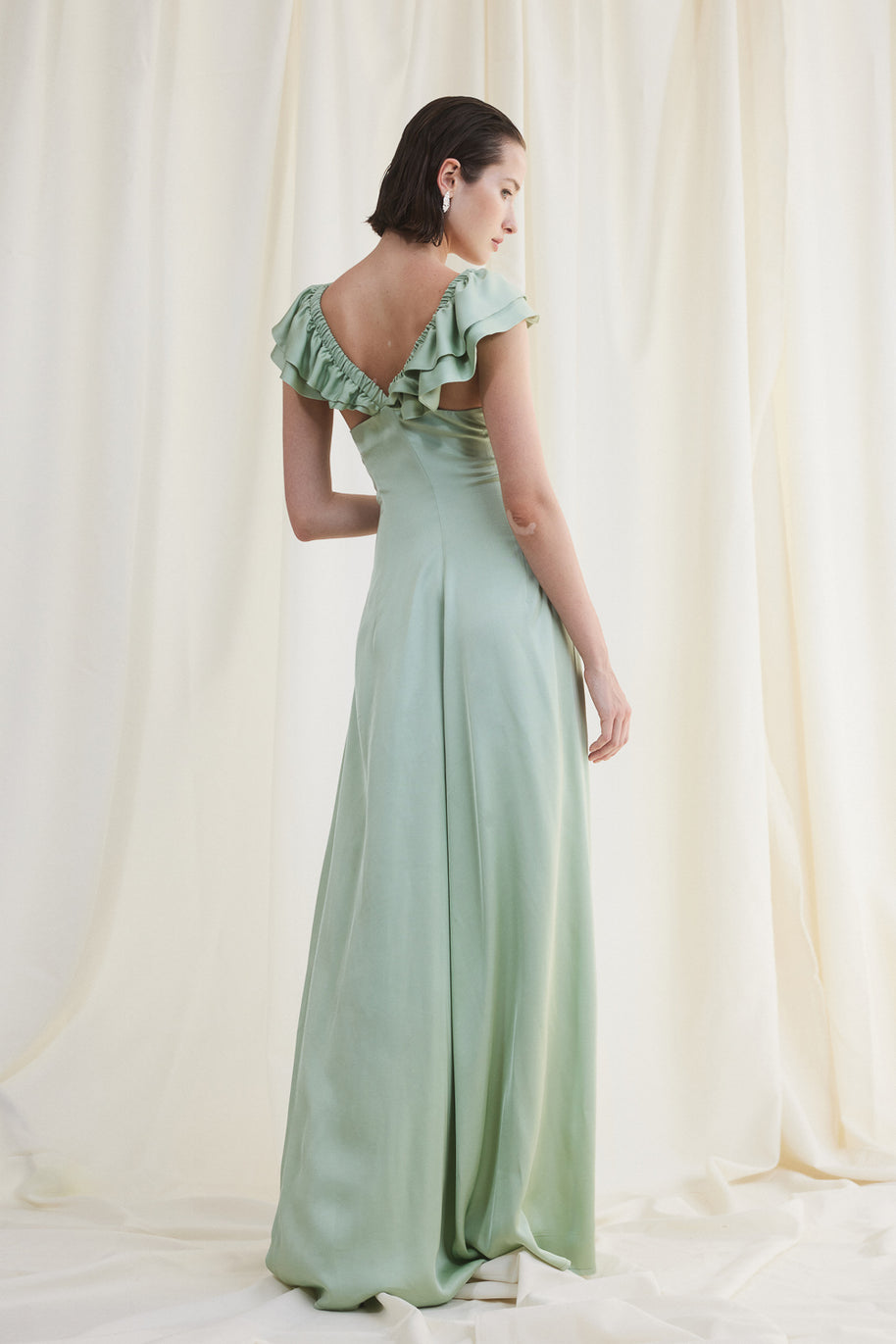 Long Satin Dress