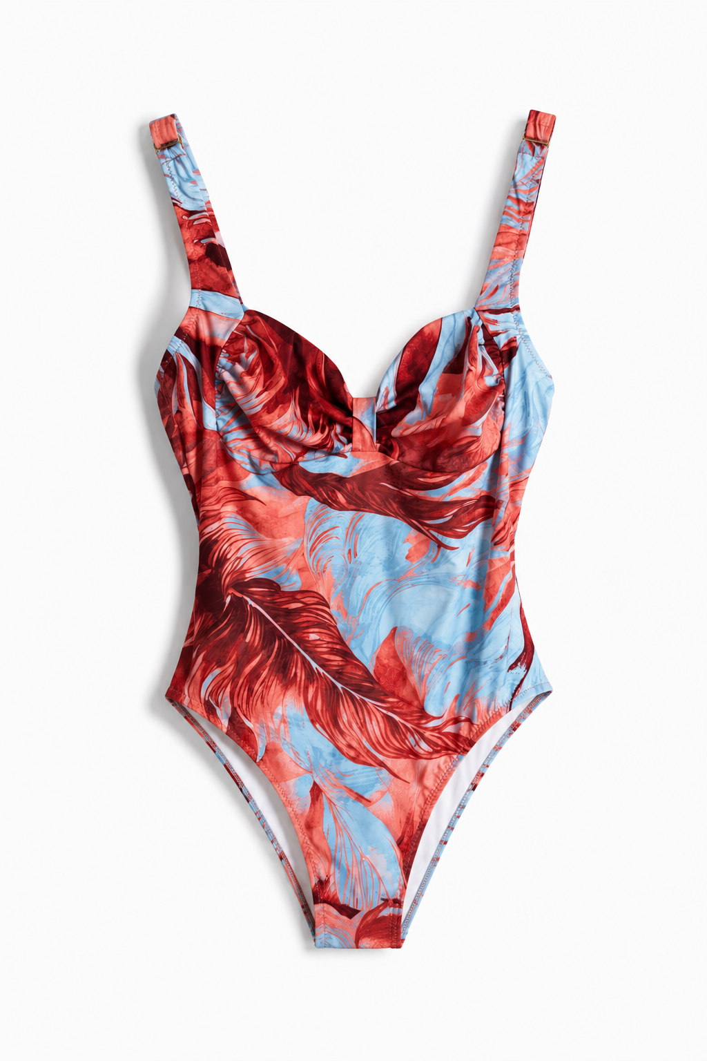 Printed one piece swimwear 