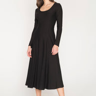 Midi Dress With Long Sleeves