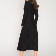 Midi Dress With Long Sleeves