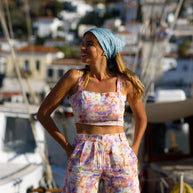 Linen Patterned Shorts