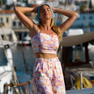 Linen Patterned Shorts