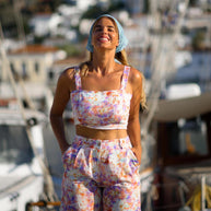 Linen Patterned Shorts