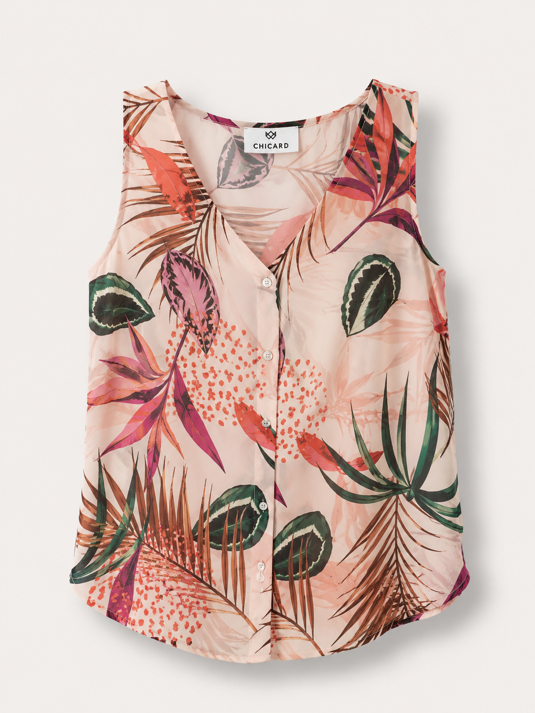 Floral shirt V neck