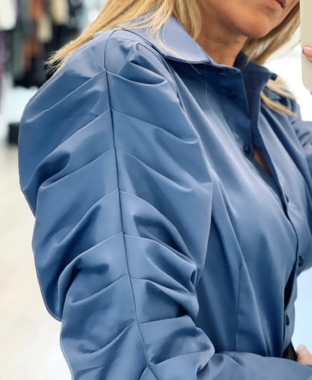 Pleated Sleeve Shirt