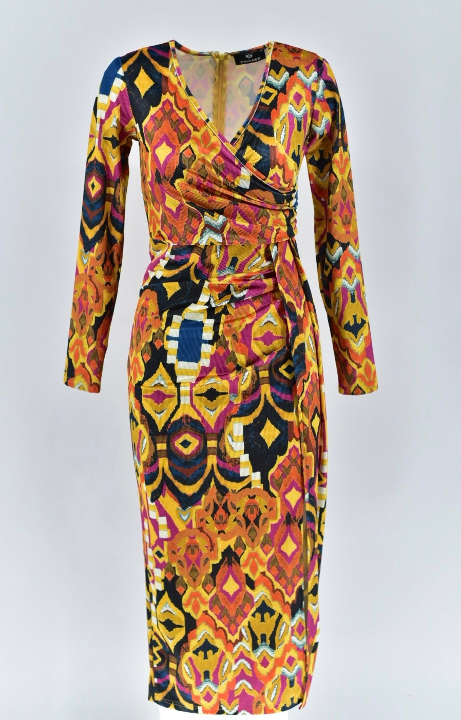 Velvet Dress with Opening