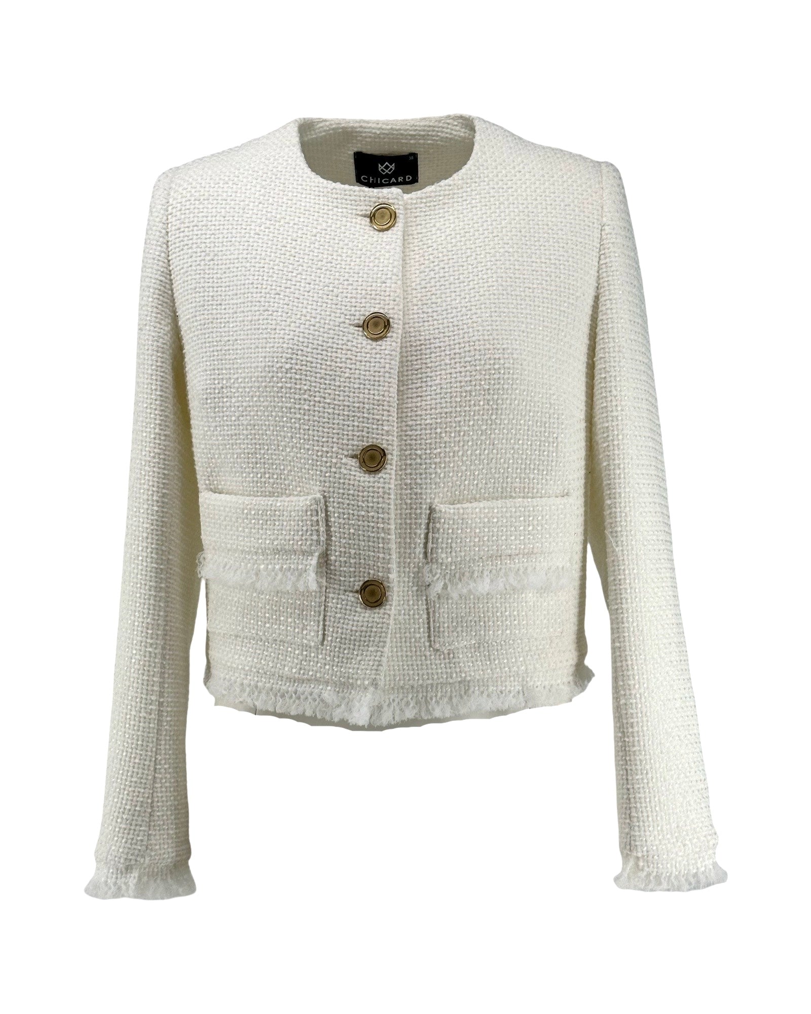 Tweed Jacket with Pockets