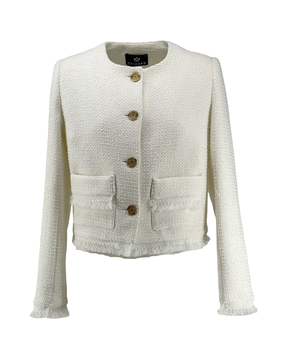 Tweed Jacket with Pockets
