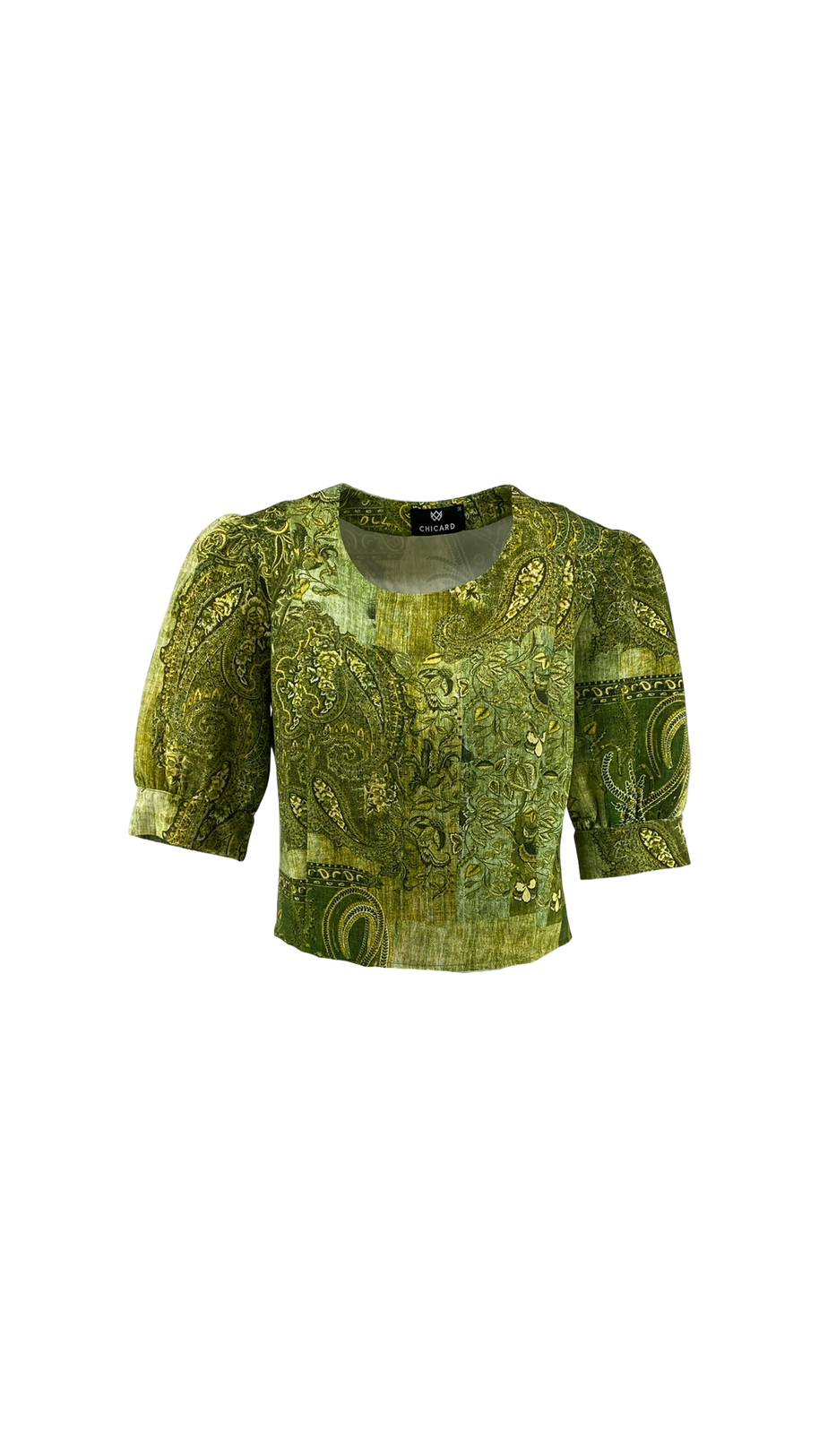 Crop-top με Τύπωμα Λαχούρι