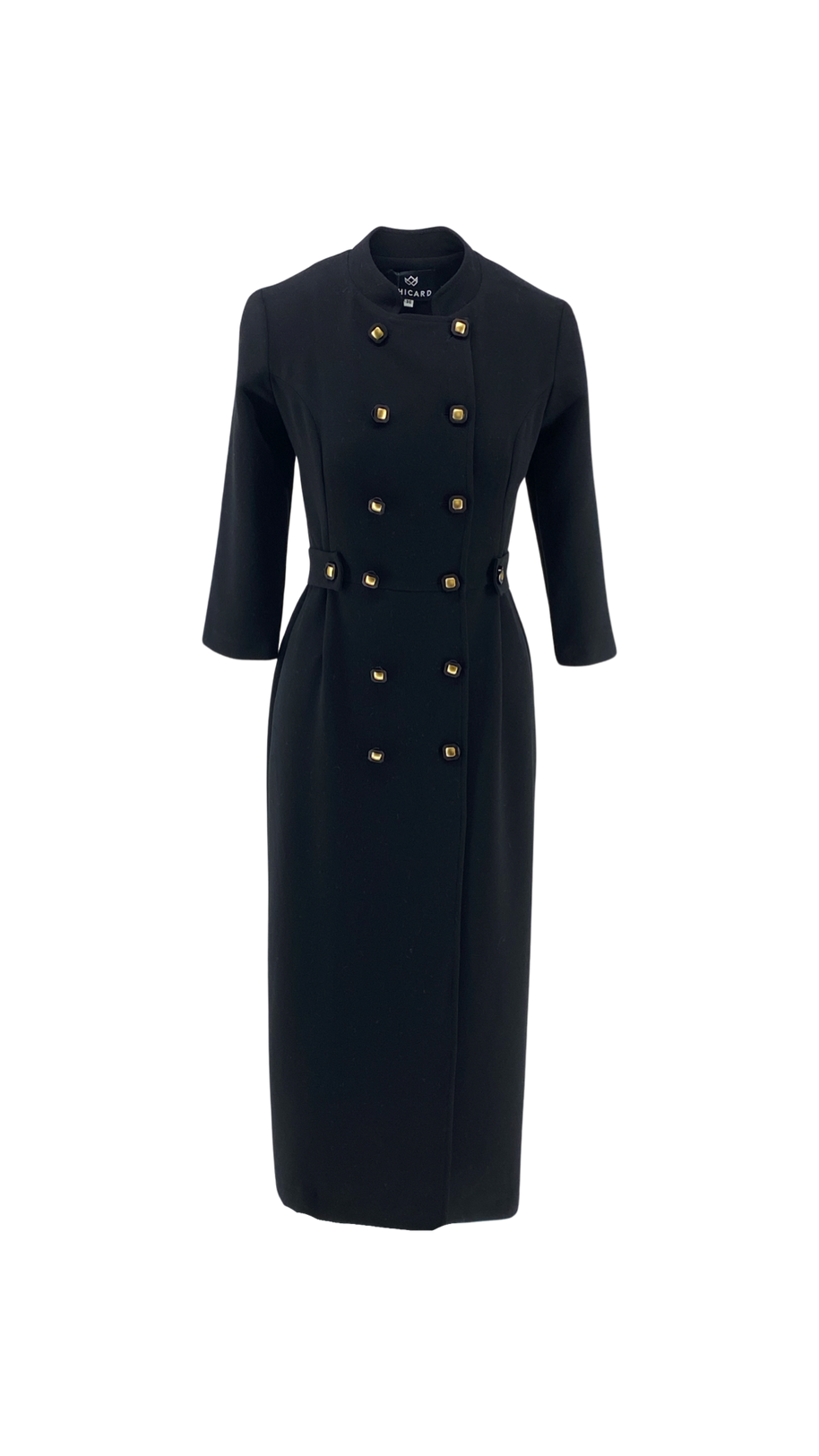 Κρεπ Φόρεμα με Κουμπιά