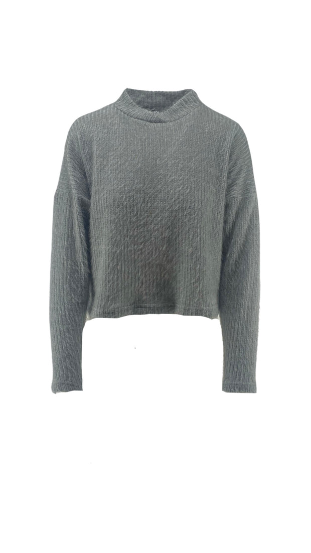 Κοντό Πλεκτό Πουλόβερ