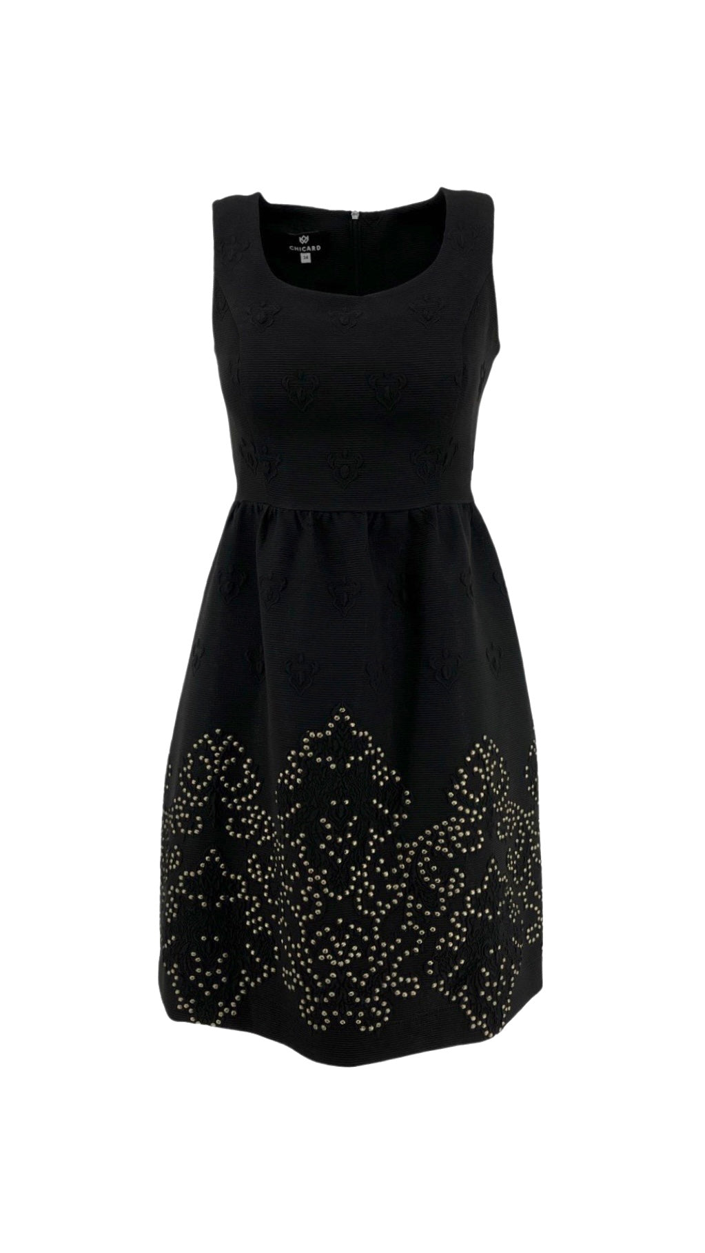 Sleeveless Brocade Dress