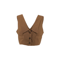 Vest with Front and Back Lapels