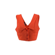 Vest with Front and Back Lapels