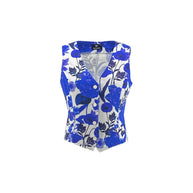 Blue Floral Vest