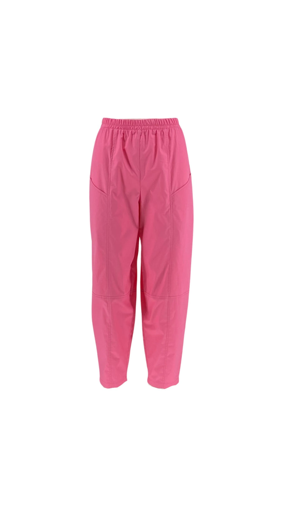 High-Waisted Pants with Elastic