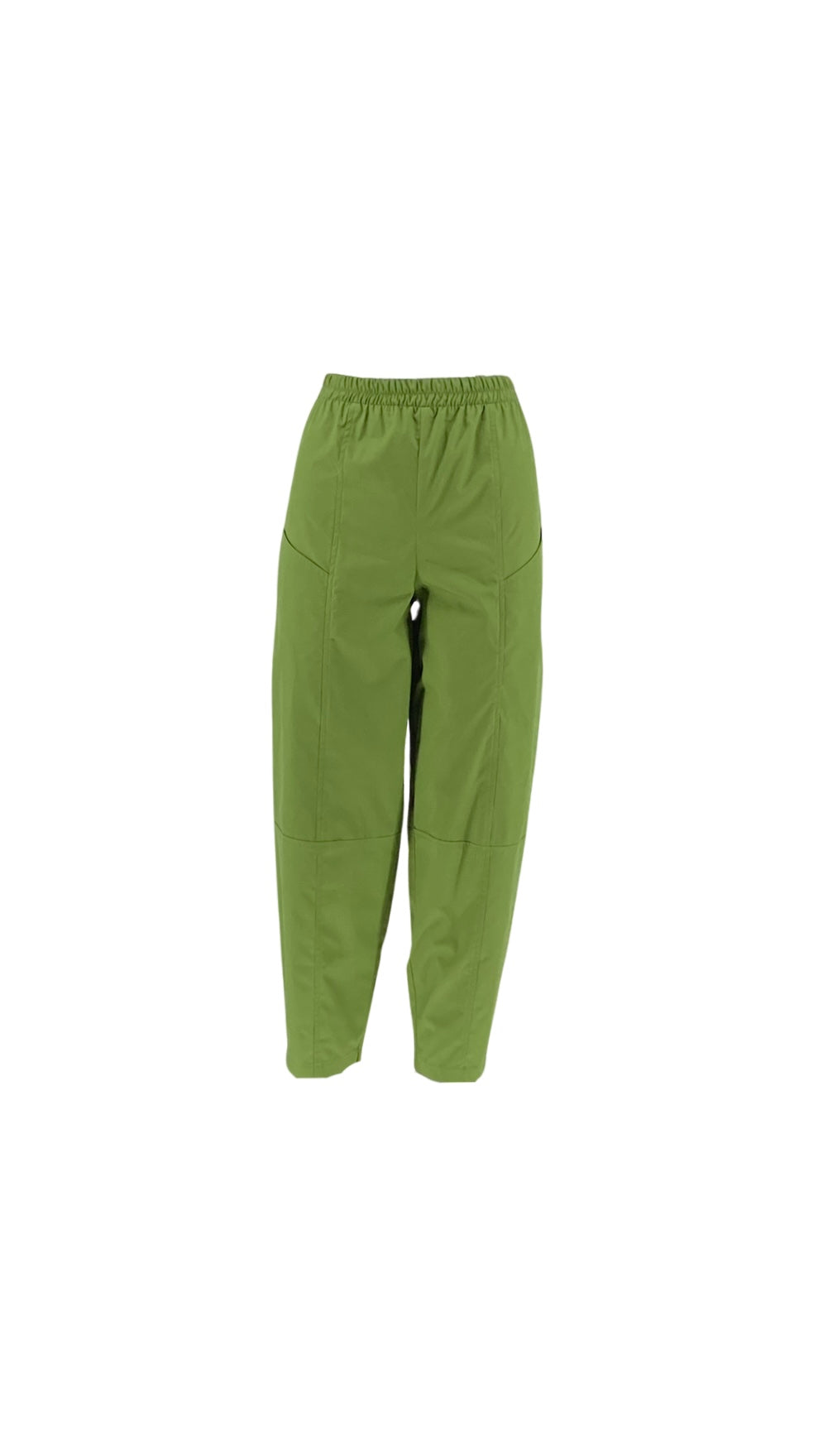 High-Waisted Pants with Elastic