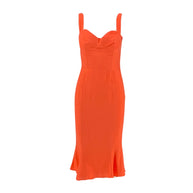 Φόρεμα σε Ίσια Γραμμή και Βολάν