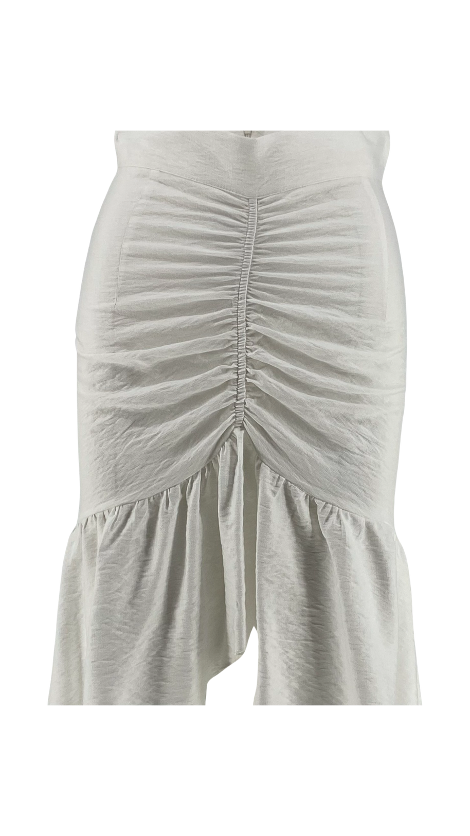 Asymmetrical Skirt with Ruffles