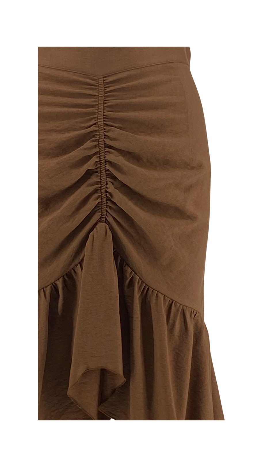 Asymmetrical Skirt with Ruffles