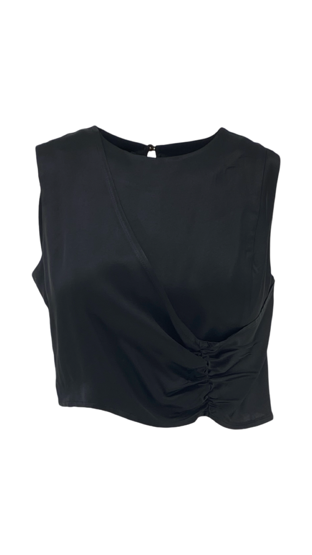 Crop-Top με Σούρα Κατά Μήκος