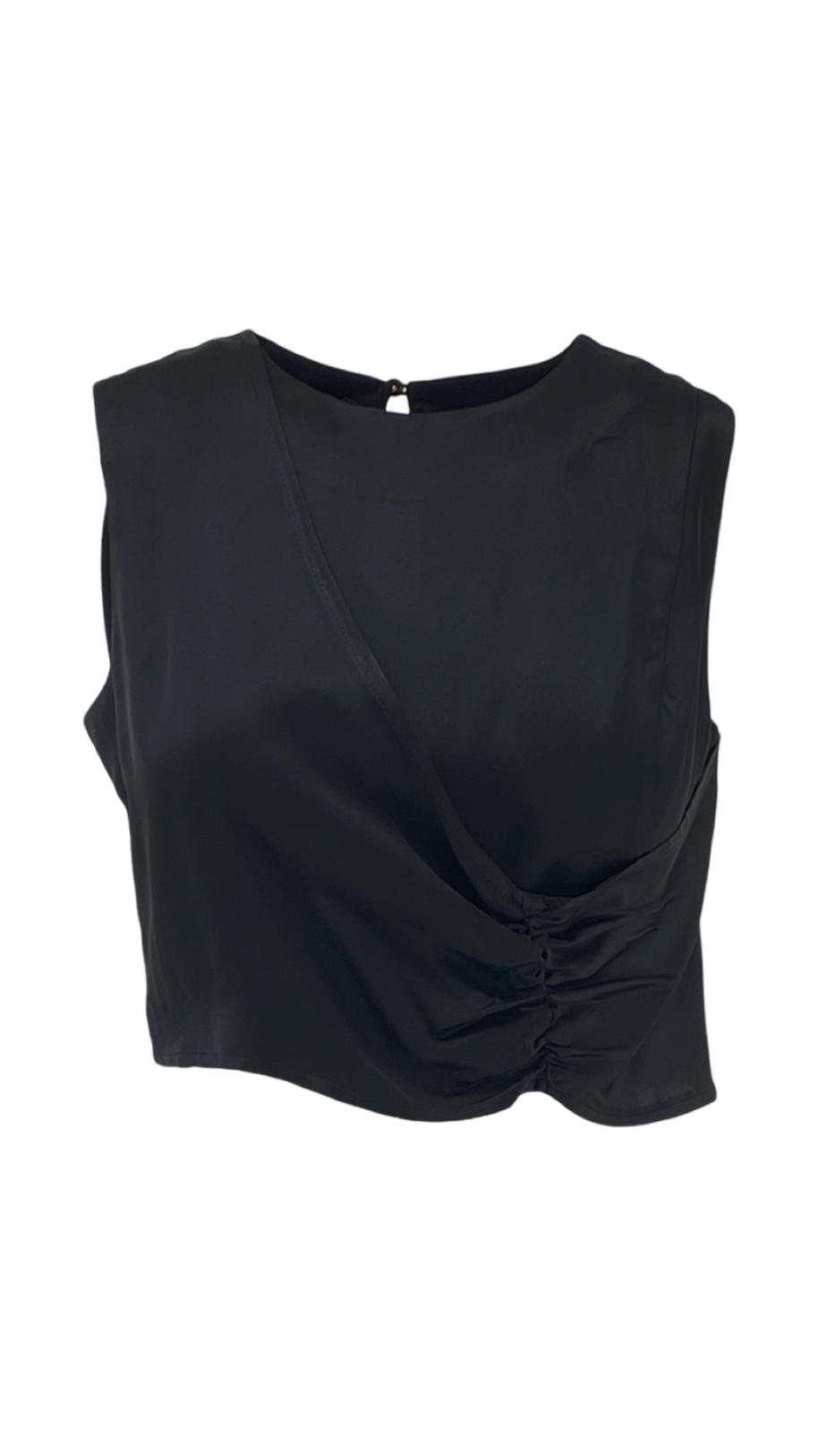 Crop-Top με Σούρα Κατά Μήκος