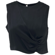 Crop-Top με Σούρα Κατά Μήκος