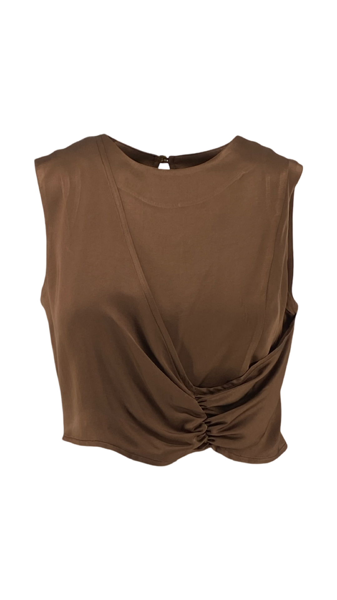 Crop-Top με Σούρα Κατά Μήκος