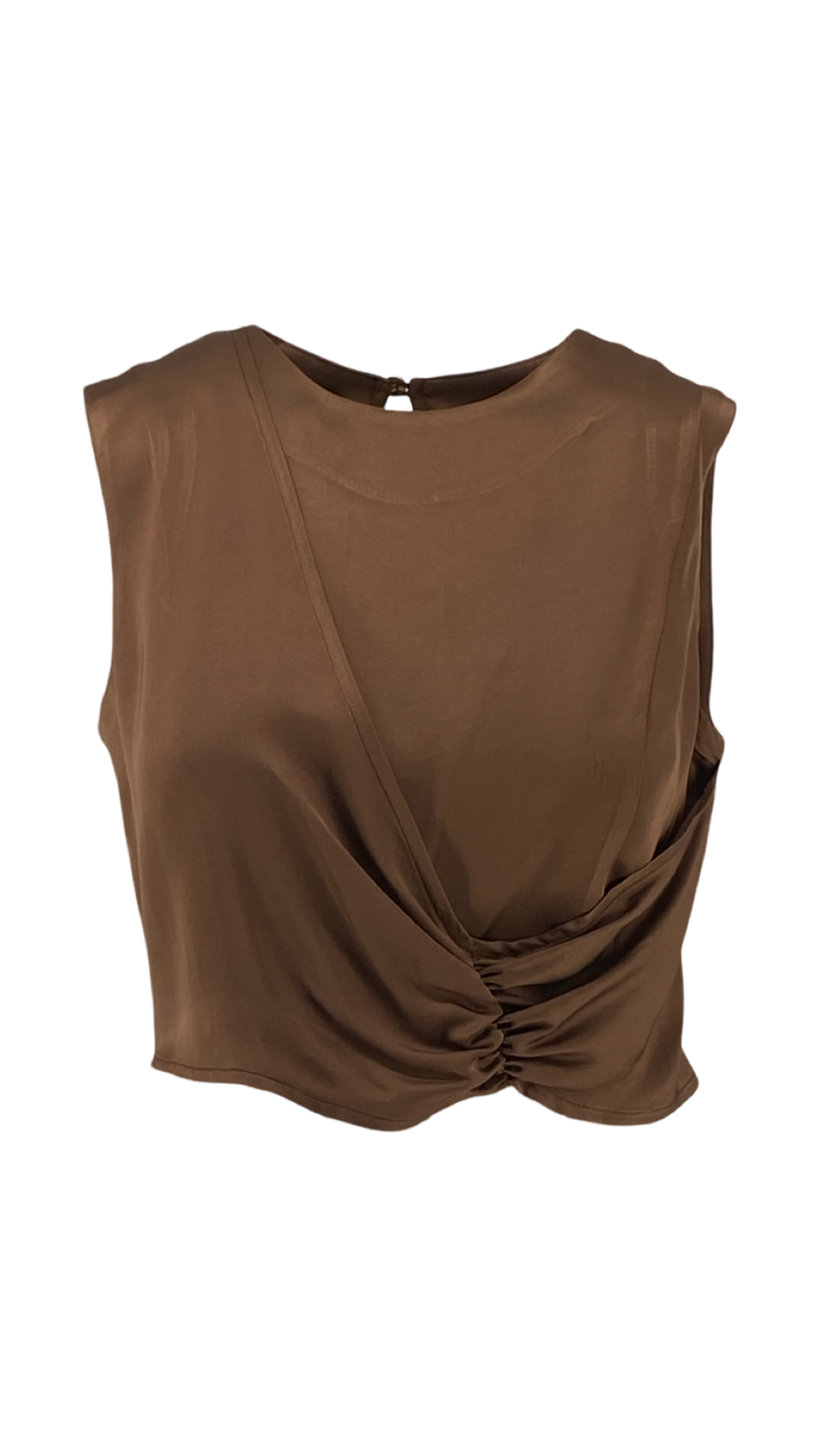 Crop-Top με Σούρα Κατά Μήκος