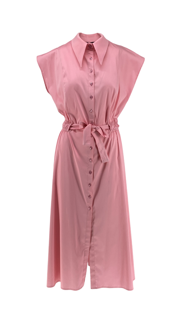 Long Dress with Buttons at the Front