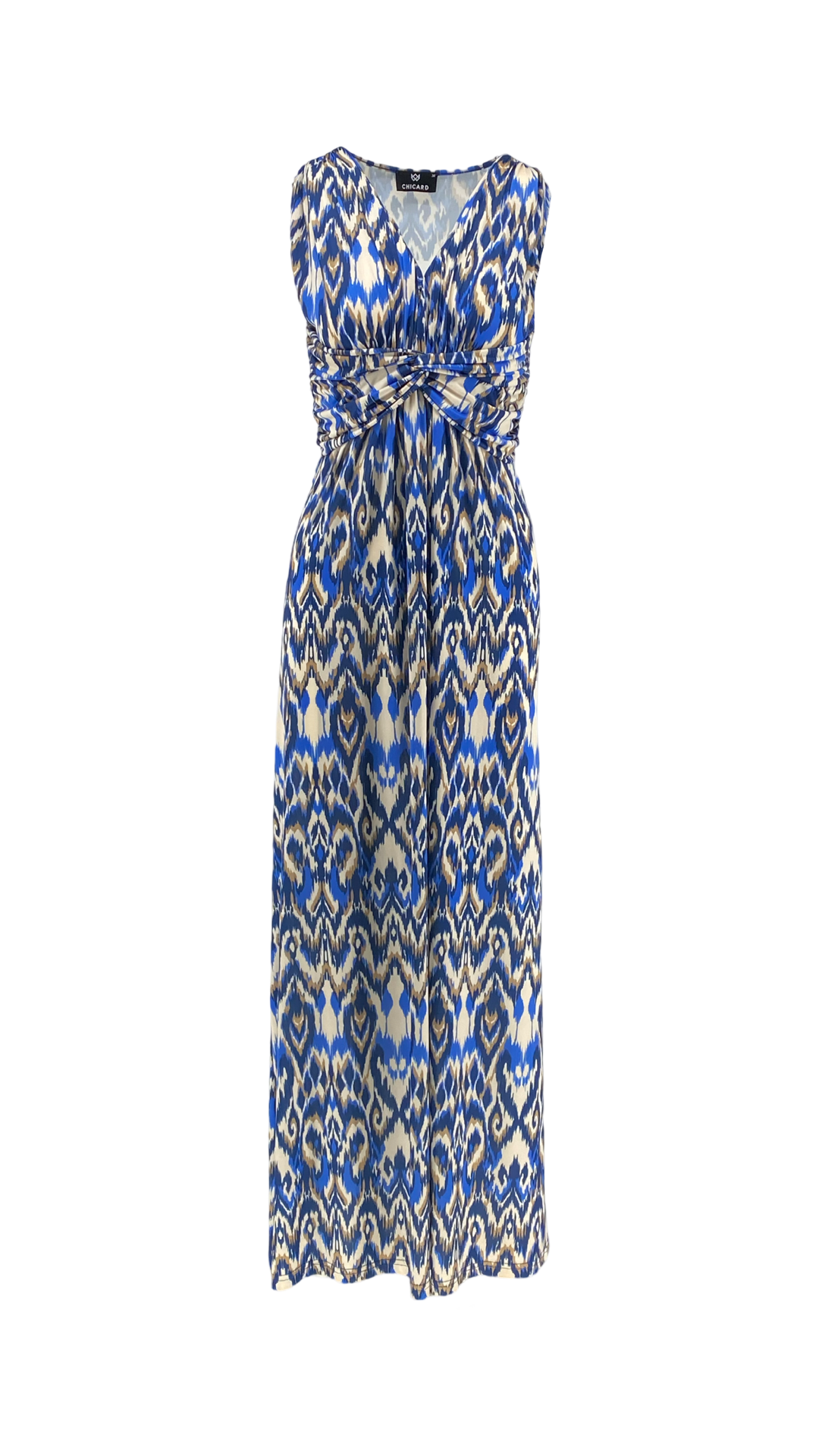 Long Elastic Dress with Designs