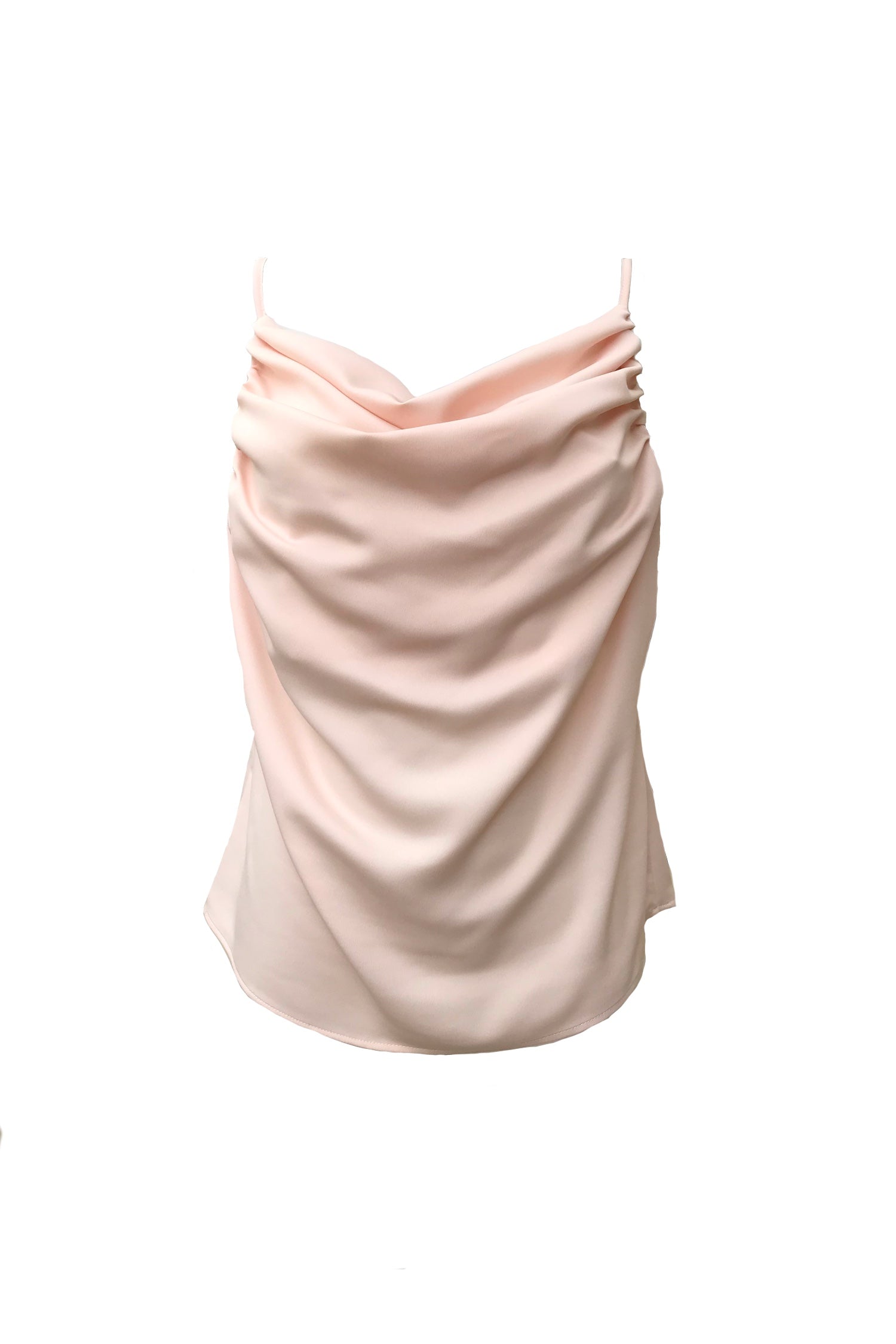Draped Satin Top