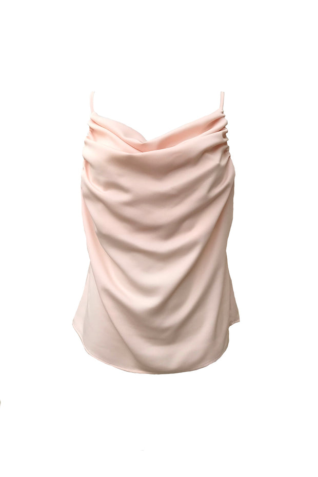 Draped Satin Top