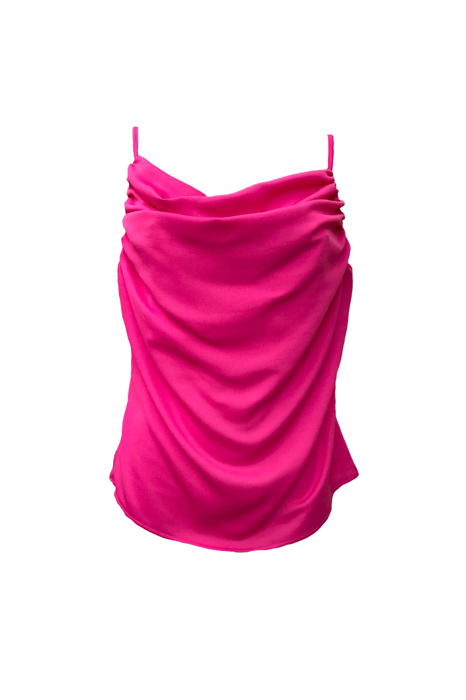 Draped Satin Top