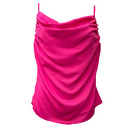 Draped Satin Top