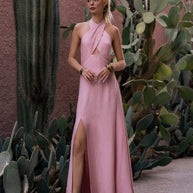 Long Dress with Tie