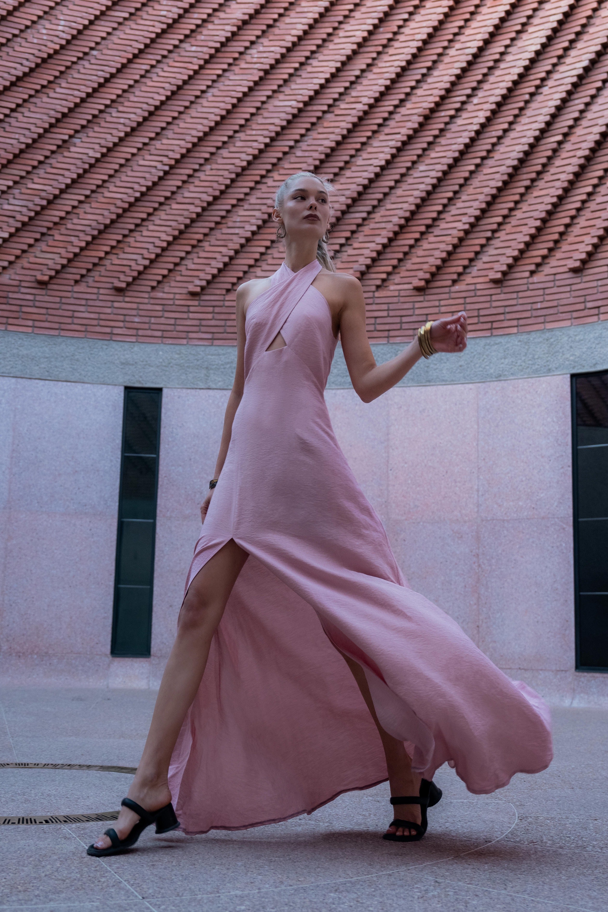 Long Dress with Tie