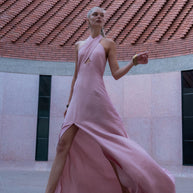 Long Dress with Tie
