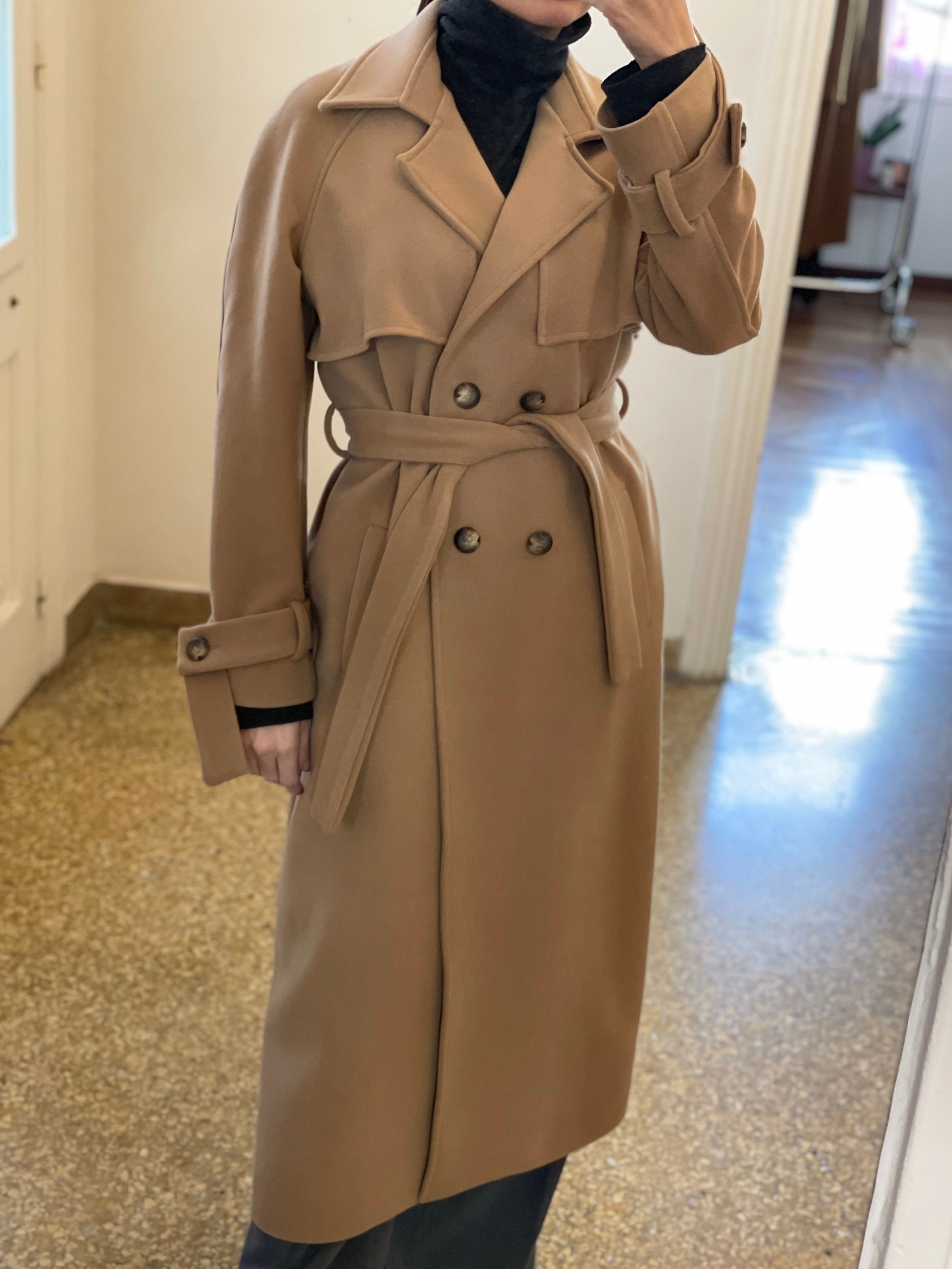 Double Breasted Coat with Belt