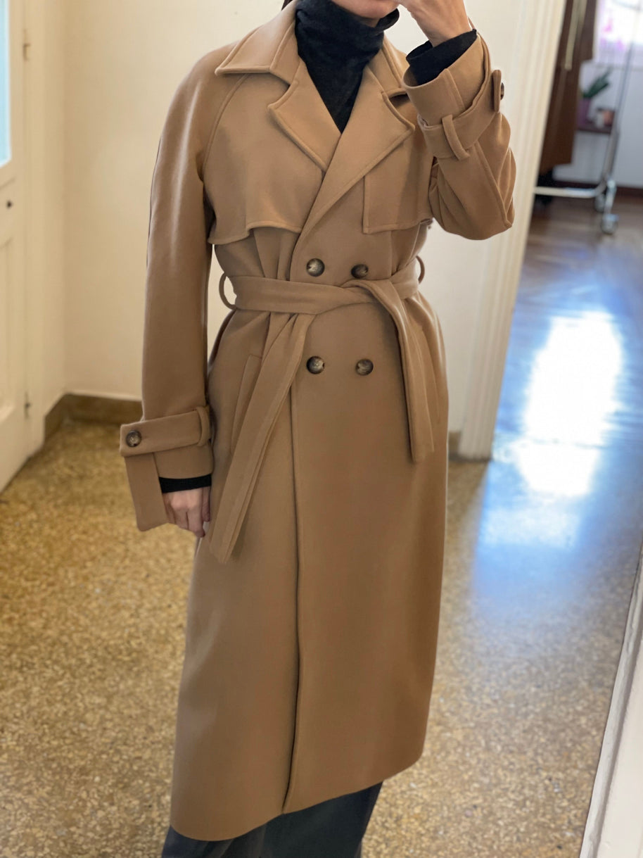 Double Breasted Coat with Belt