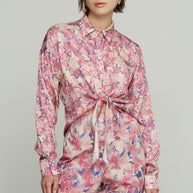 Satin Floral Shirt