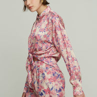 Satin Floral Shirt