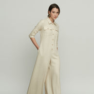 Μακρυά Λινή Ολόσωμη Φόρμα