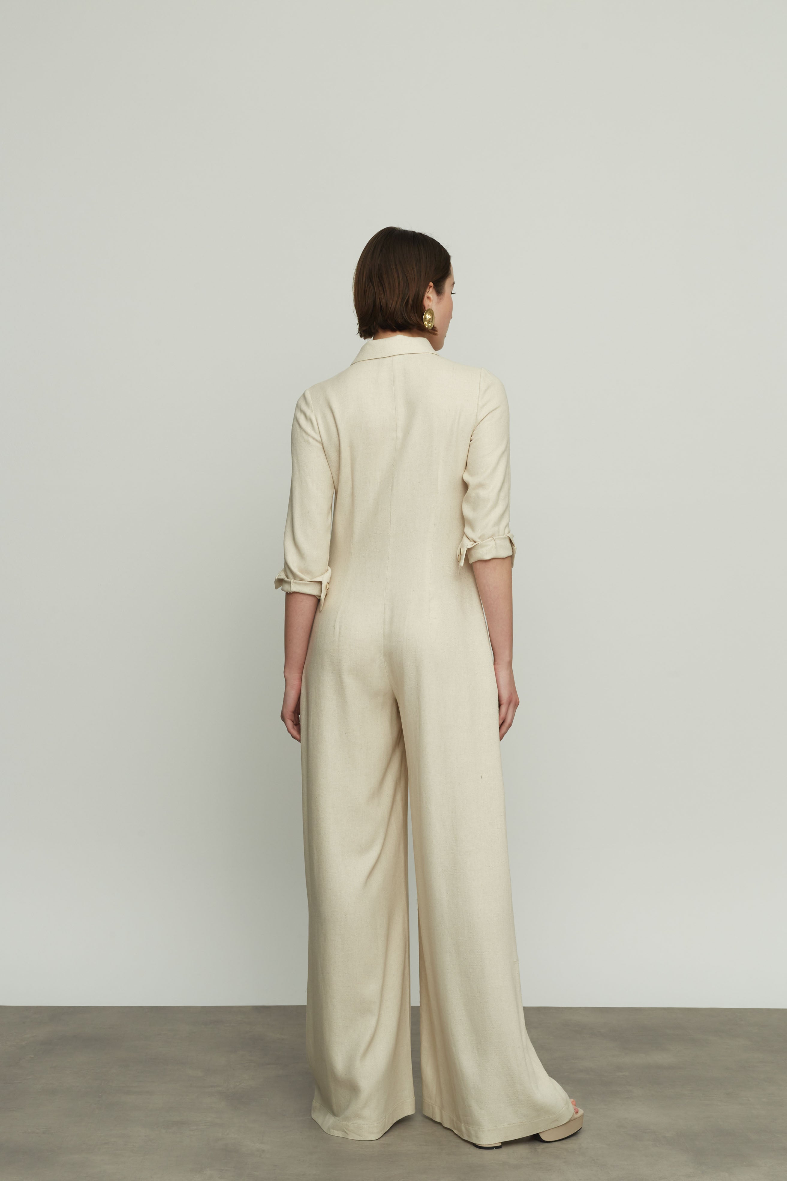 Μακρυά Λινή Ολόσωμη Φόρμα