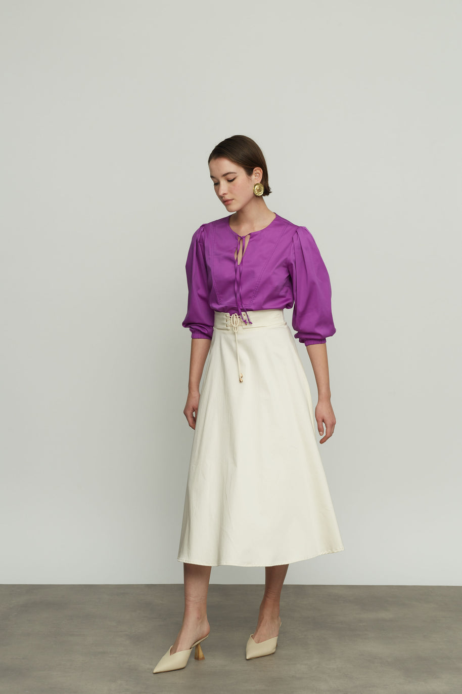 Satin Poplin Blouse